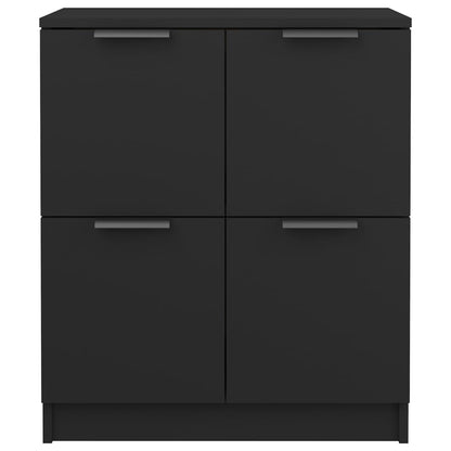 Sideboard Schwarz 60x30x70 cm Holzwerkstoff