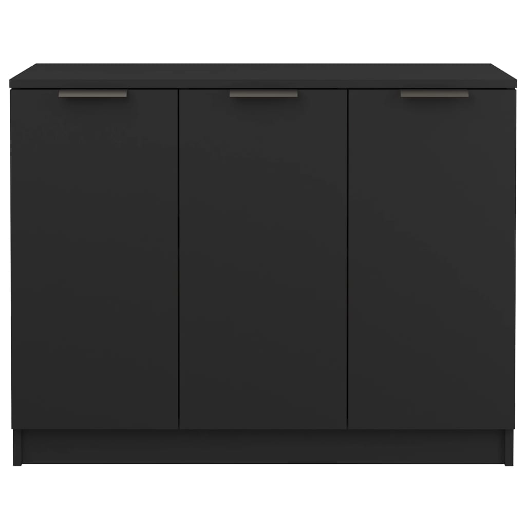 Sideboard Schwarz 90,5x30x70 cm Holzwerkstoff