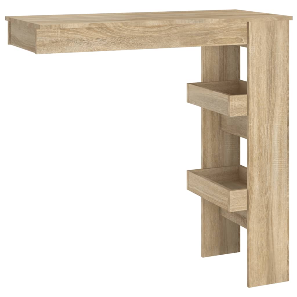 Wand-Bartisch Sonoma-Eiche 102x45x103,5 cm Holzwerkstoff