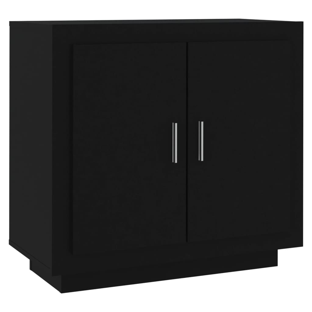 Sideboard Schwarz 80x40x75 cm Holzwerkstoff