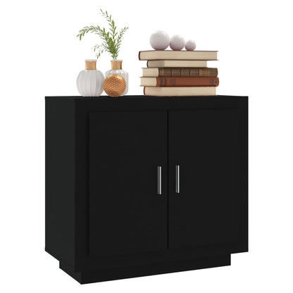 Sideboard Schwarz 80x40x75 cm Holzwerkstoff