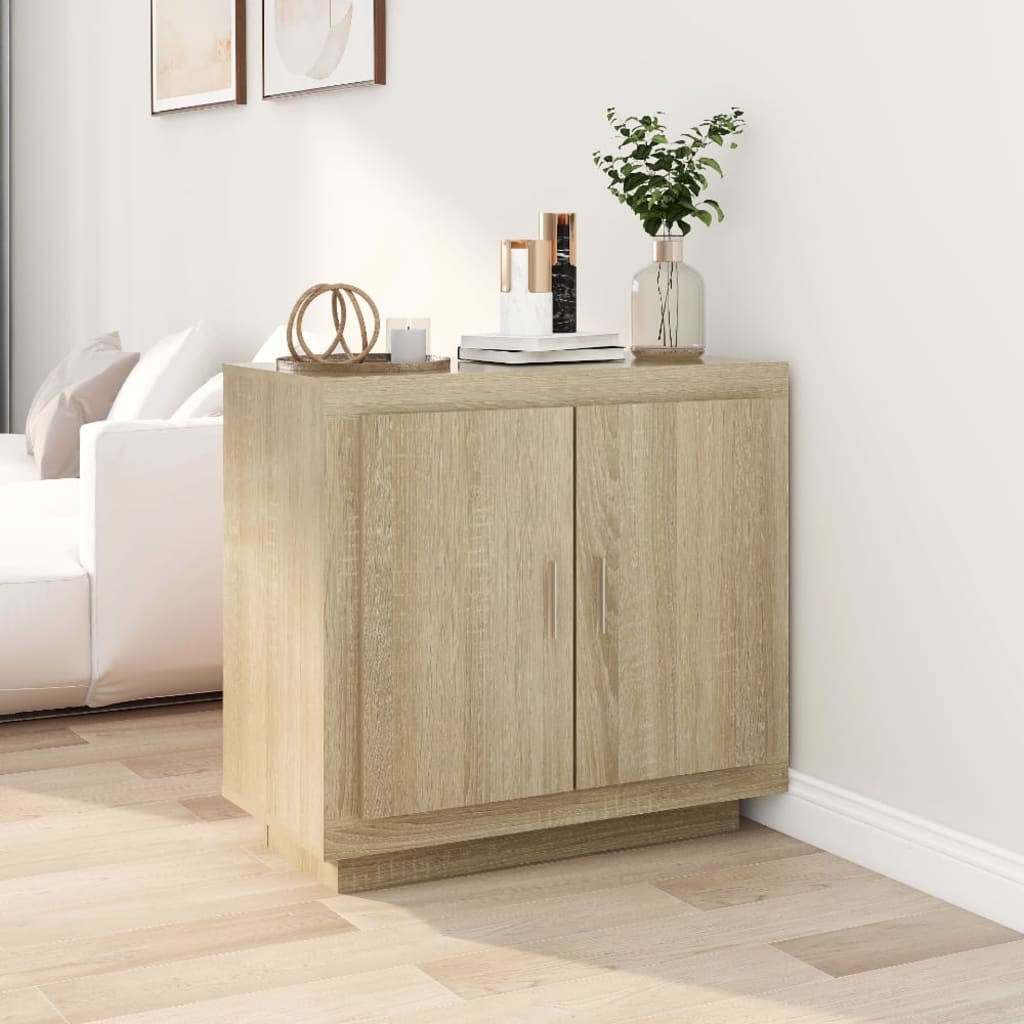 Sideboard Sonoma-Eiche 80x40x75 cm Holzwerkstoff