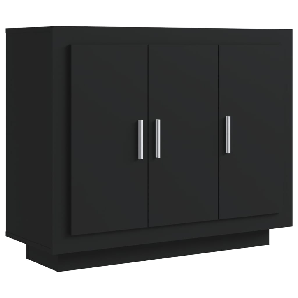 Sideboard Schwarz 92x35x75 cm Holzwerkstoff