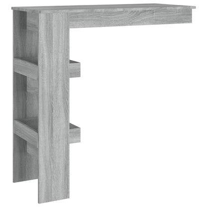 Wand-Bartisch Grau Sonoma 102x45x103,5 cm Holzwerkstoff