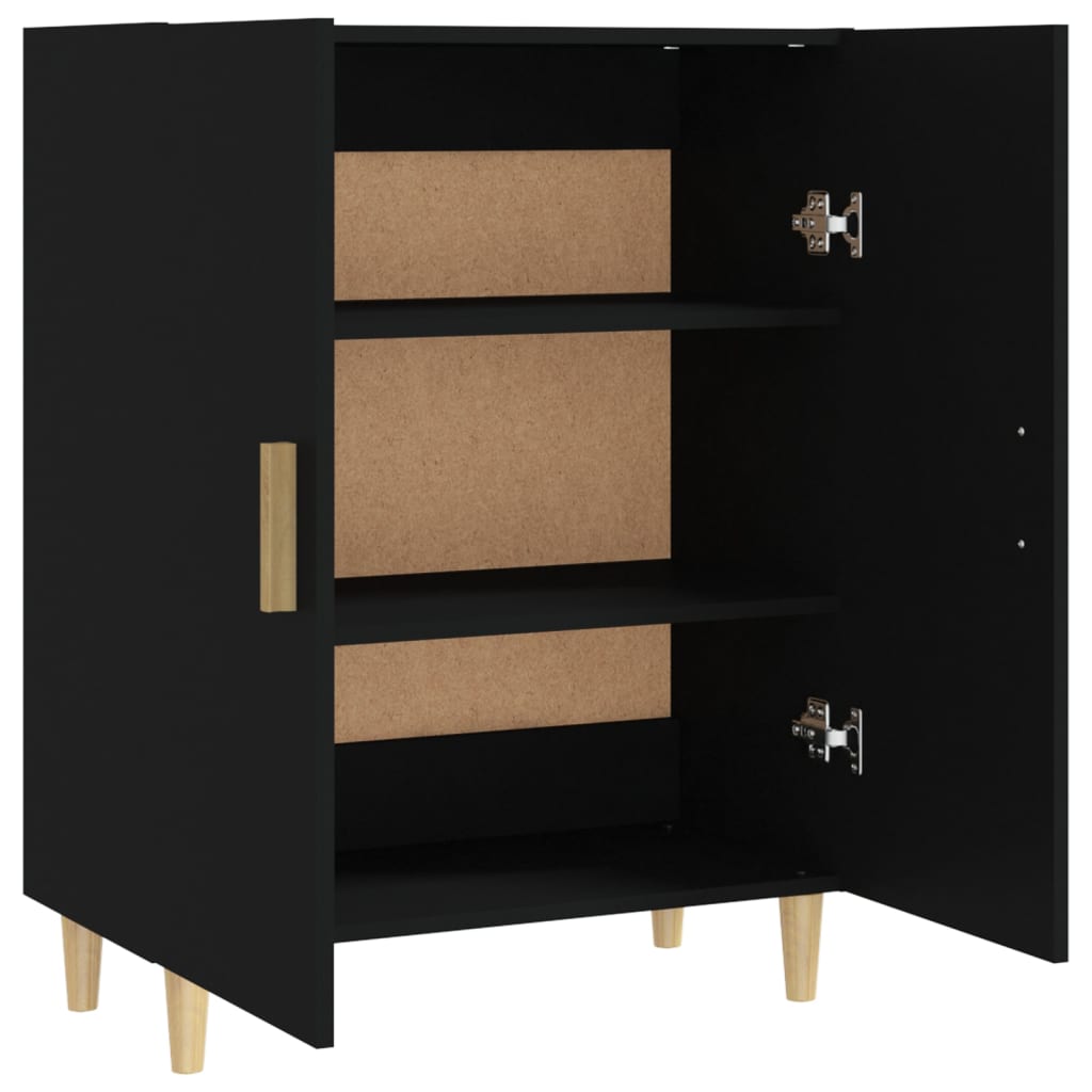 Sideboard Schwarz 70x34x90 cm Holzwerkstoff