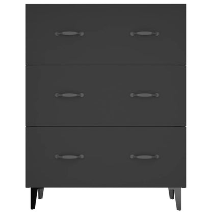 Sideboard Schwarz 69,5x34x90 cm Holzwerkstoff