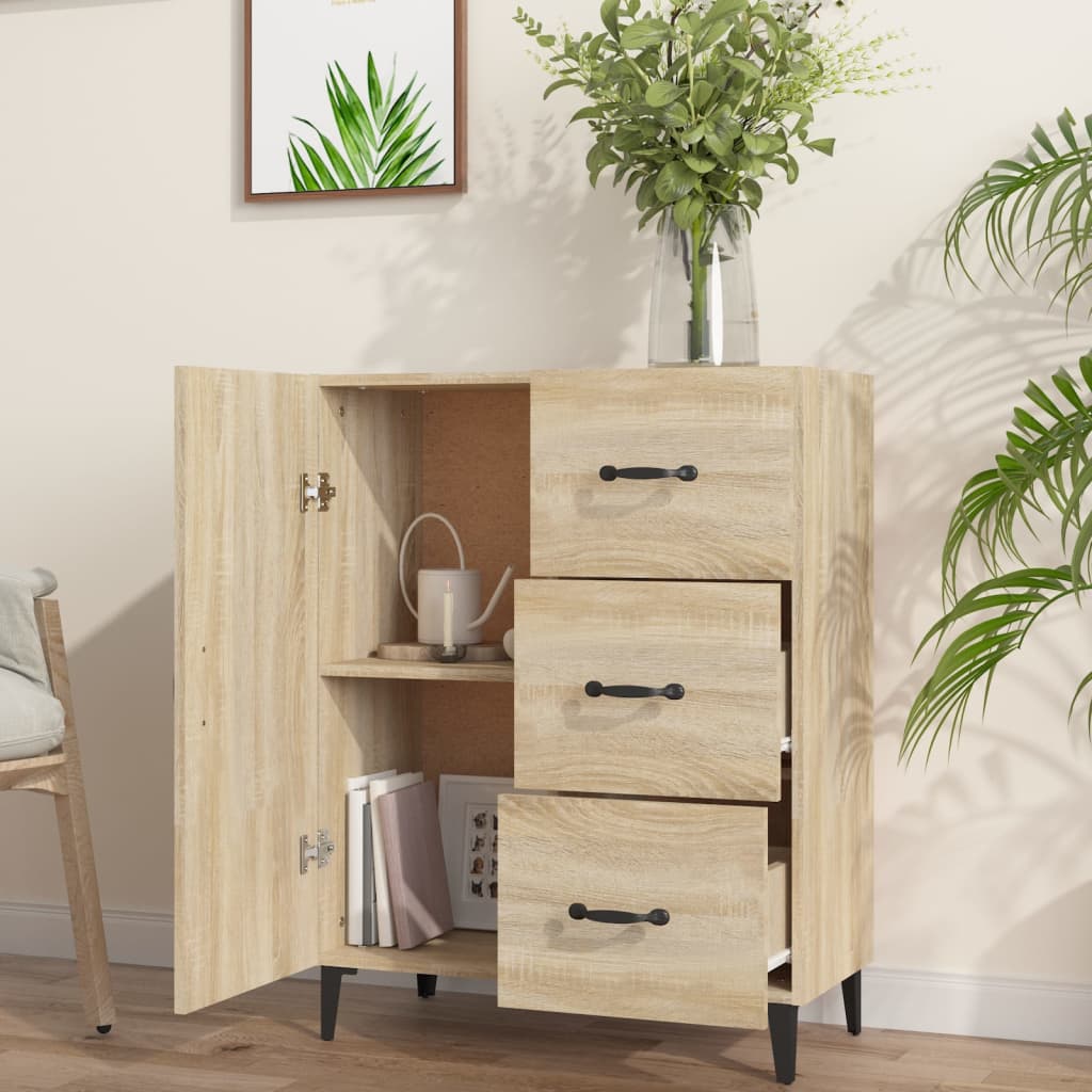 Sideboard Sonoma-Eiche 69,5x34x90 cm Holzwerkstoff