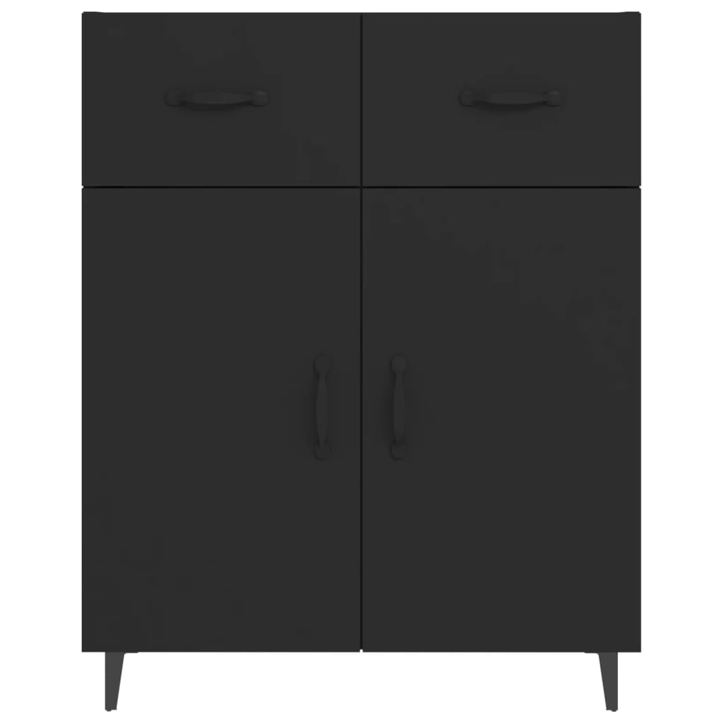 Sideboard Schwarz 69,5x34x90 cm Holzwerkstoff