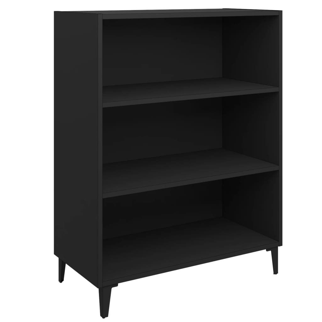 Sideboard Schwarz 69,5x32,5x90 cm Holzwerkstoff