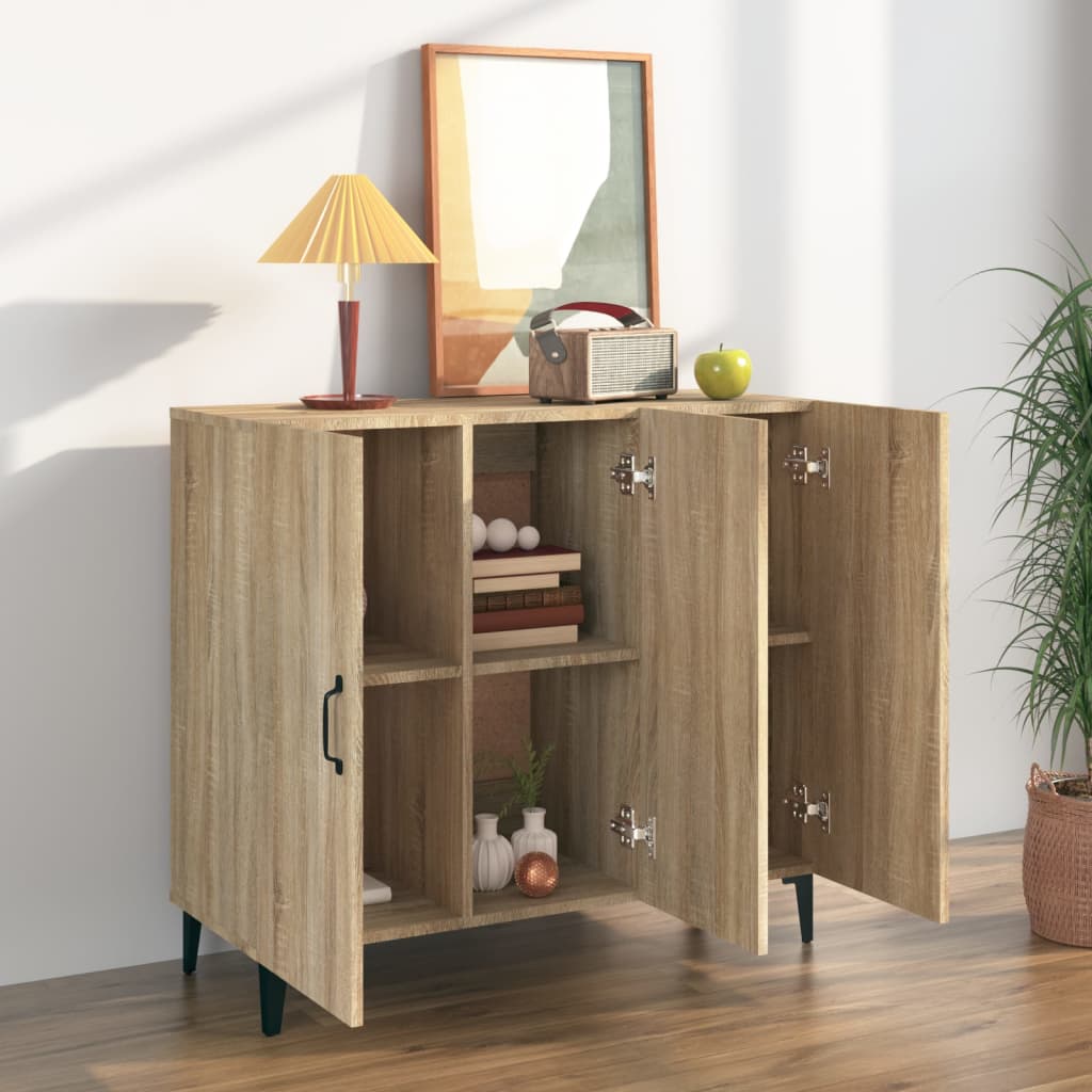 Sideboard Sonoma-Eiche 90x34x80 cm Holzwerkstoff