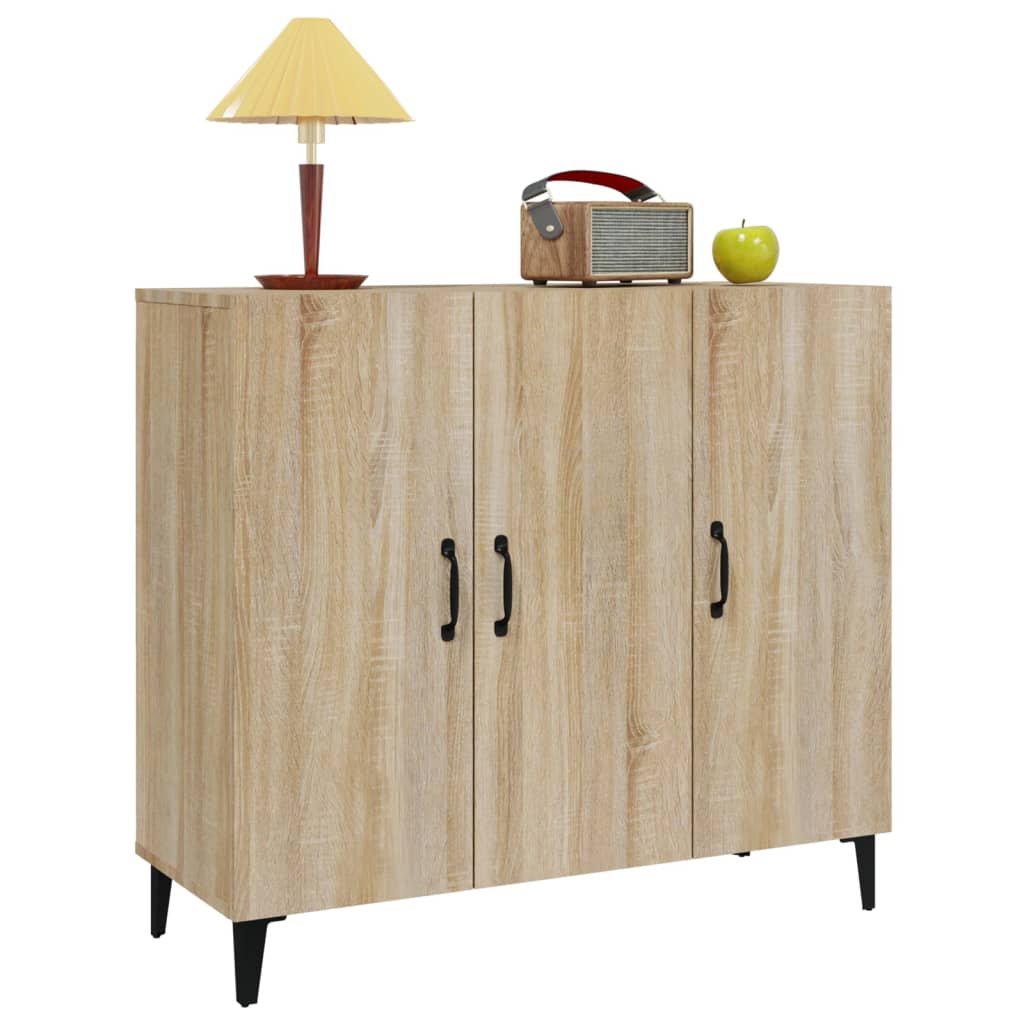 Sideboard Sonoma-Eiche 90x34x80 cm Holzwerkstoff