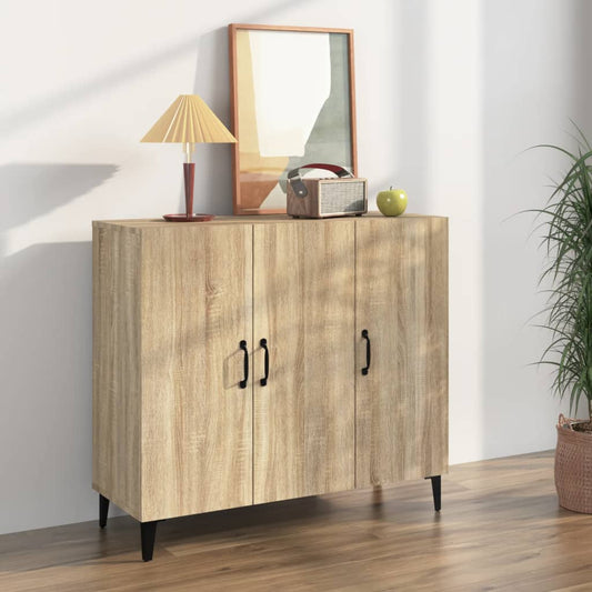 Sideboard Sonoma-Eiche 90x34x80 cm Holzwerkstoff