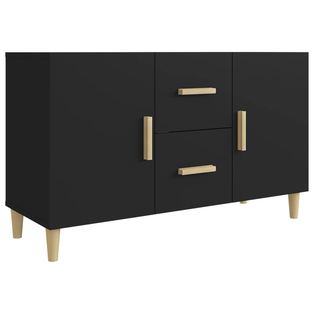 Sideboard Schwarz 100x36x60 cm Holzwerkstoff