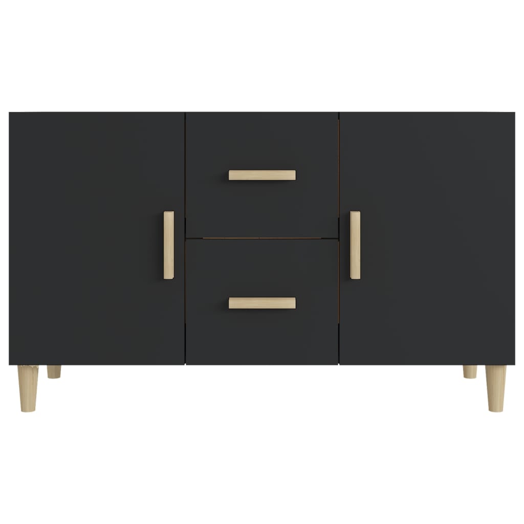 Sideboard Schwarz 100x36x60 cm Holzwerkstoff