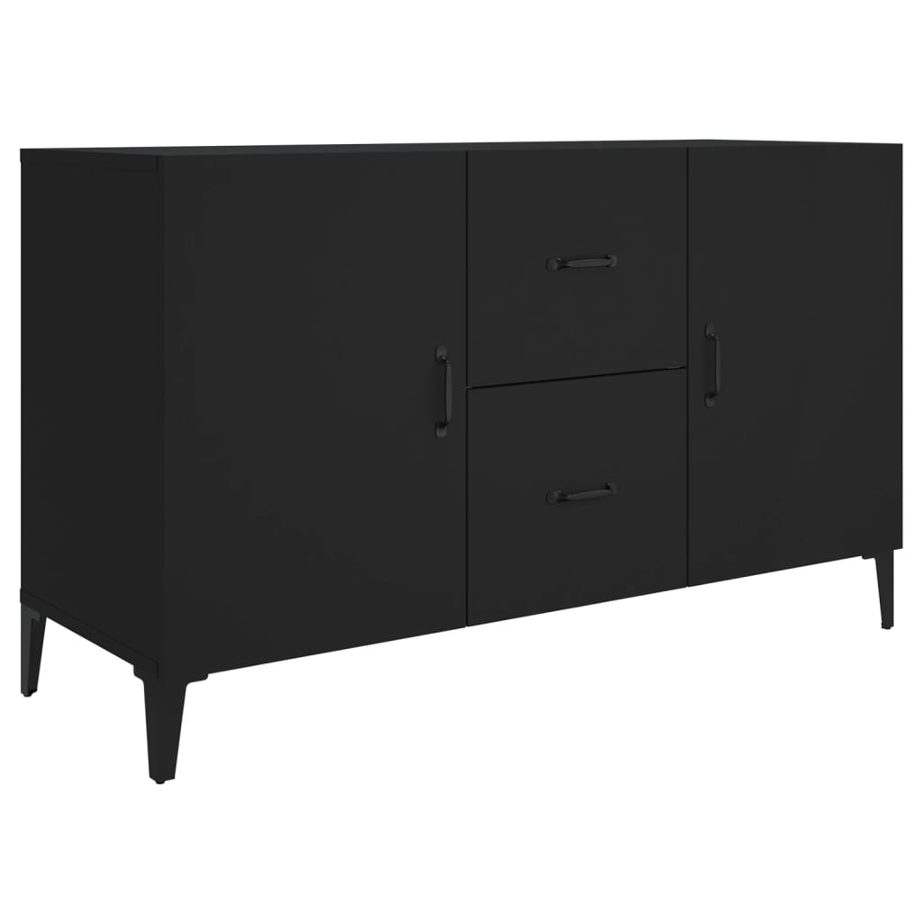 Sideboard Schwarz 100x36x60 cm Holzwerkstoff