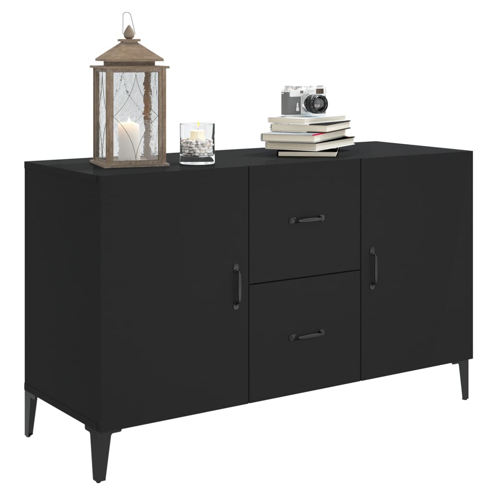 Sideboard Schwarz 100x36x60 cm Holzwerkstoff