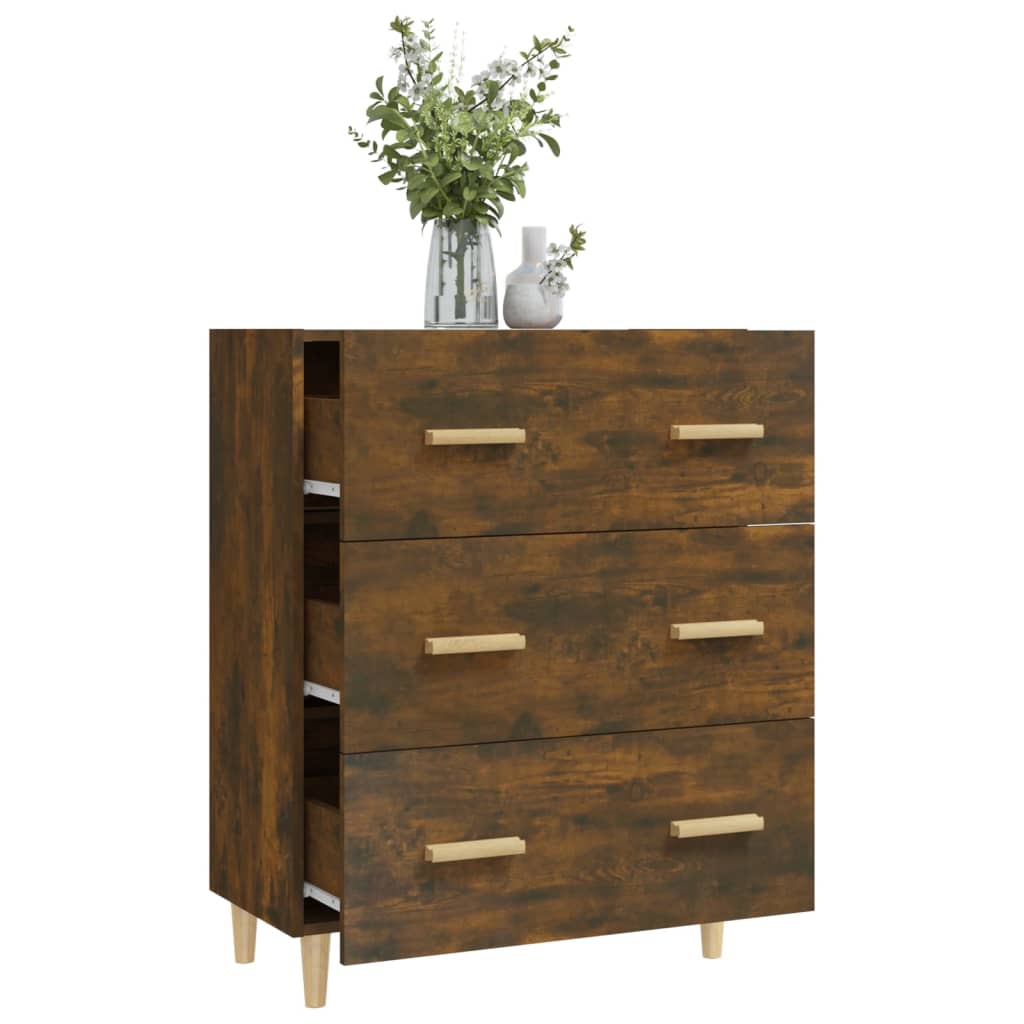 Sideboard Räuchereiche 70x34x90 cm Holzwerkstoff