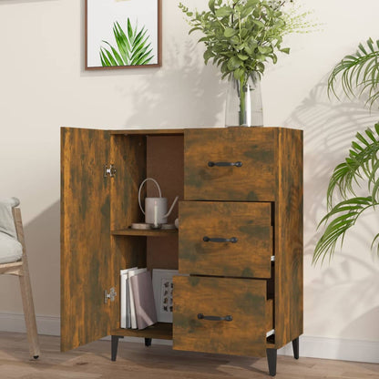 Sideboard Räuchereiche 69,5x34x90 cm Holzwerkstoff