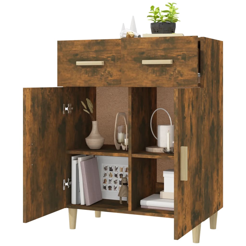 Sideboard Räuchereiche 69,5x34x89 cm Holzwerkstoff