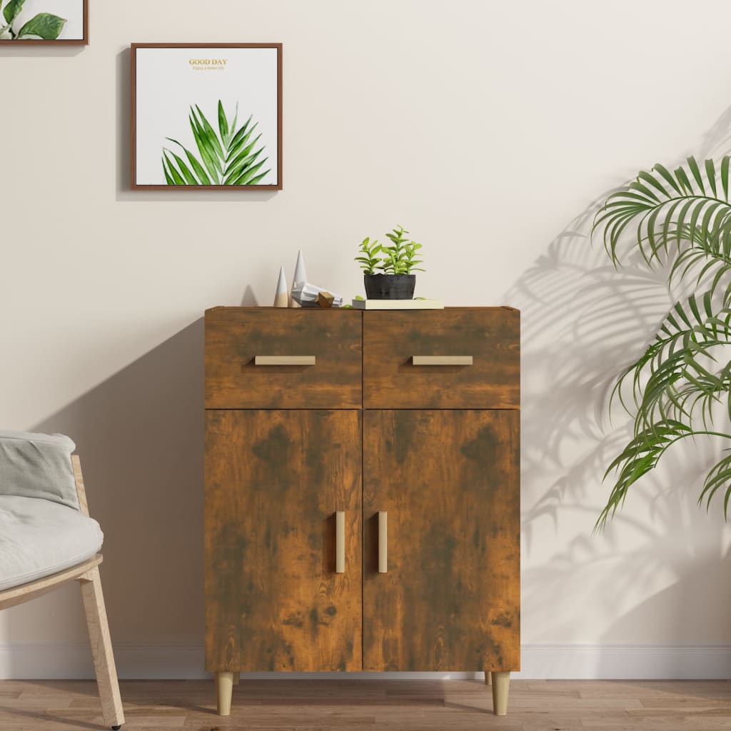 Sideboard Räuchereiche 69,5x34x89 cm Holzwerkstoff