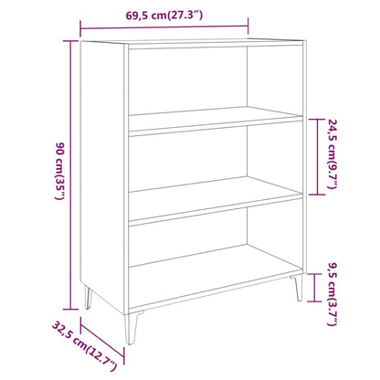 Sideboard Räuchereiche 69,5x32,5x90 cm Holzwerkstoff