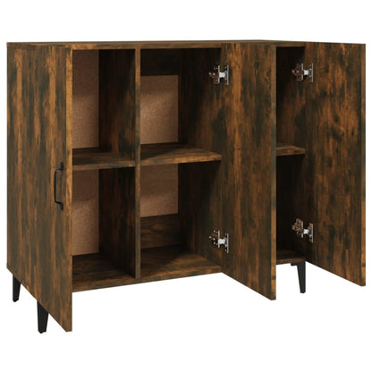 Sideboard Räuchereiche 90x34x80 cm Holzwerkstoff