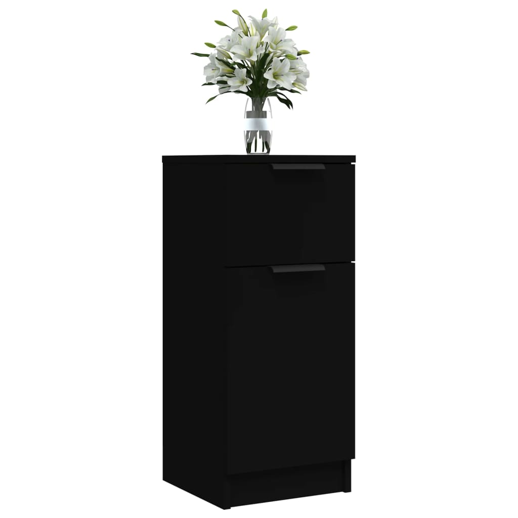 Sideboard Schwarz 30x30x70 cm Holzwerkstoff