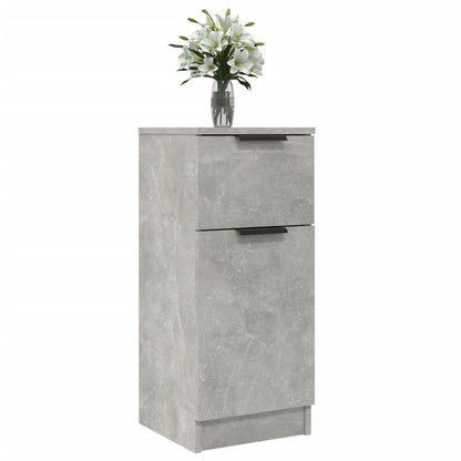 Sideboards 2 Stk. Betongrau 30x30x70 cm Holzwerkstoff