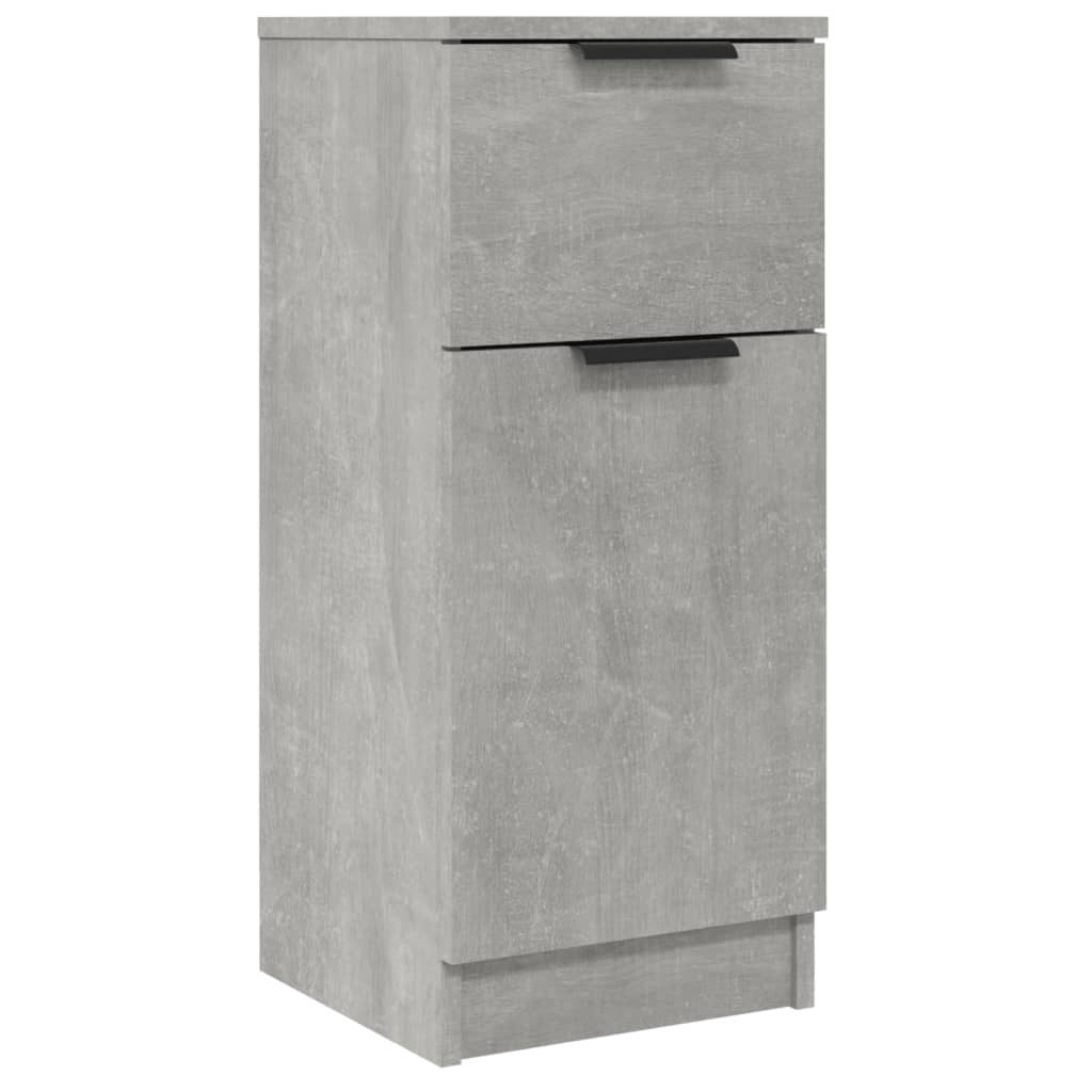 Sideboards 2 Stk. Betongrau 30x30x70 cm Holzwerkstoff