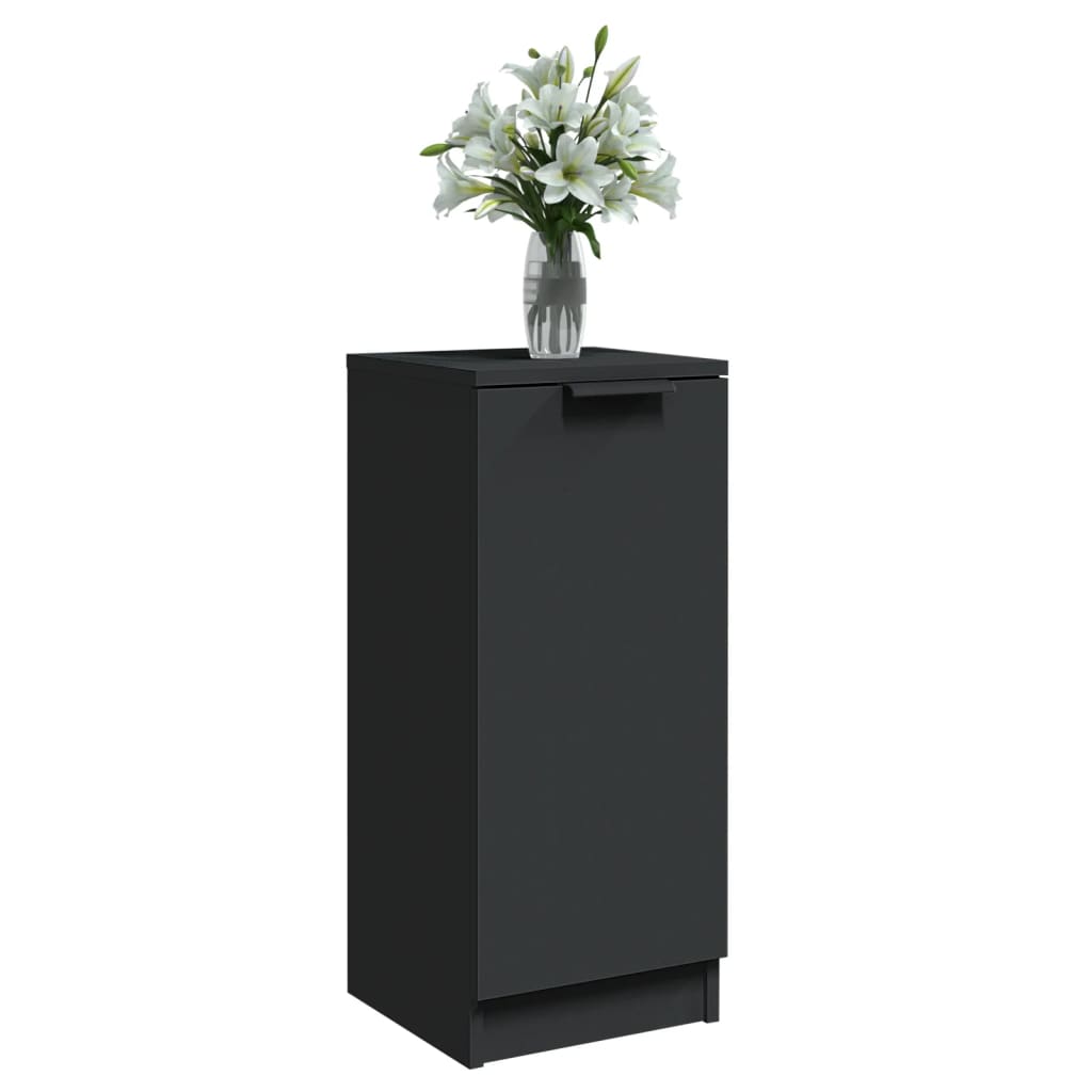 Sideboards 2 Stk. Schwarz 30x30x70 cm Holzwerkstoff