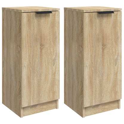 Sideboards 2 Stk. Sonoma-Eiche 30x30x70 cm Holzwerkstoff