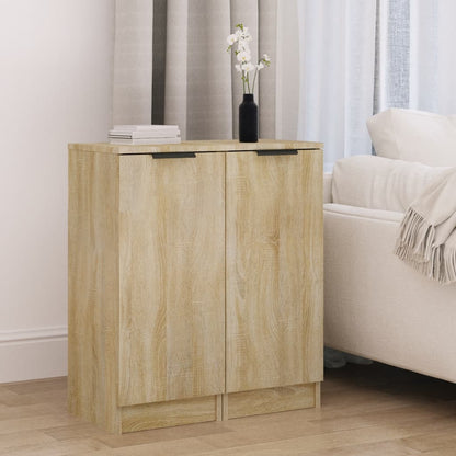 Sideboards 2 Stk. Sonoma-Eiche 30x30x70 cm Holzwerkstoff