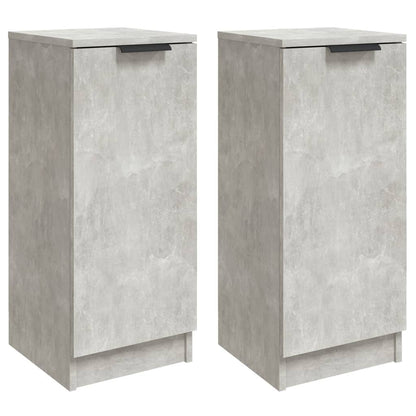 Sideboards 2 Stk. Betongrau 30x30x70 cm Holzwerkstoff