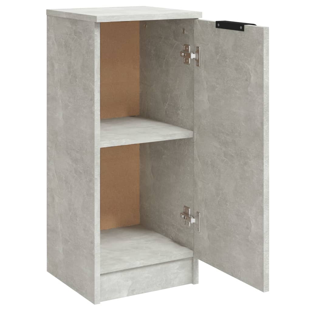 Sideboards 2 Stk. Betongrau 30x30x70 cm Holzwerkstoff