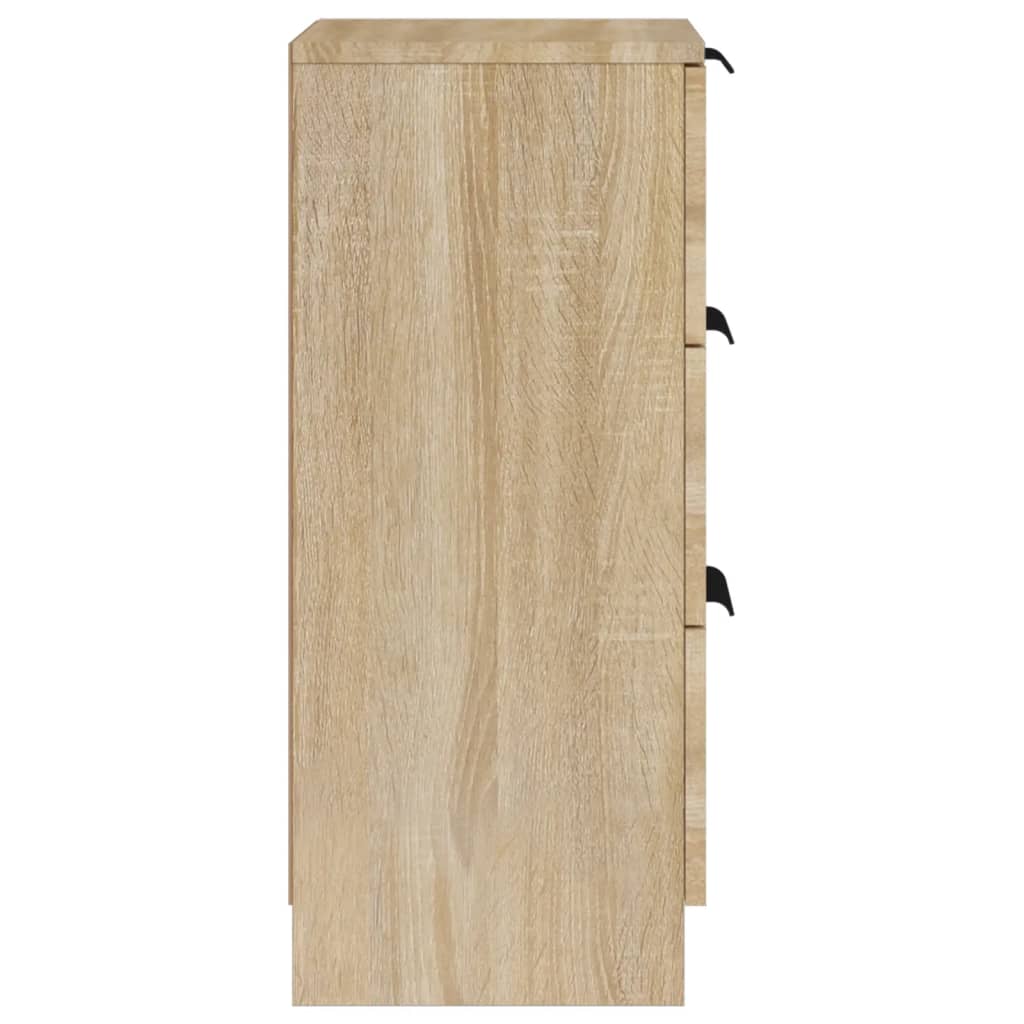 Sideboards 2 Stk. Sonoma-Eiche 30x30x70 cm Holzwerkstoff