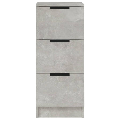 Sideboards 2 Stk. Betongrau 30x30x70 cm Holzwerkstoff