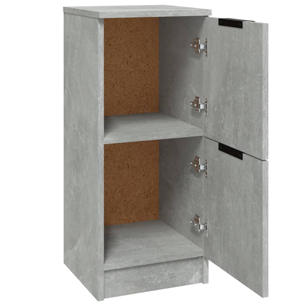 Sideboards 2 Stk. Betongrau 30x30x70 cm Holzwerkstoff