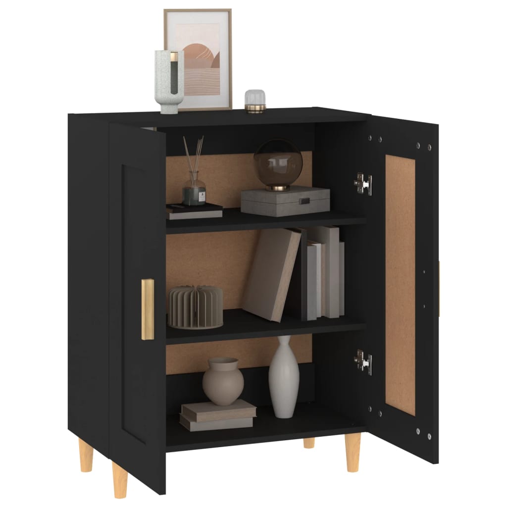 Sideboard Schwarz 69,5x34x90 cm Holzwerkstoff