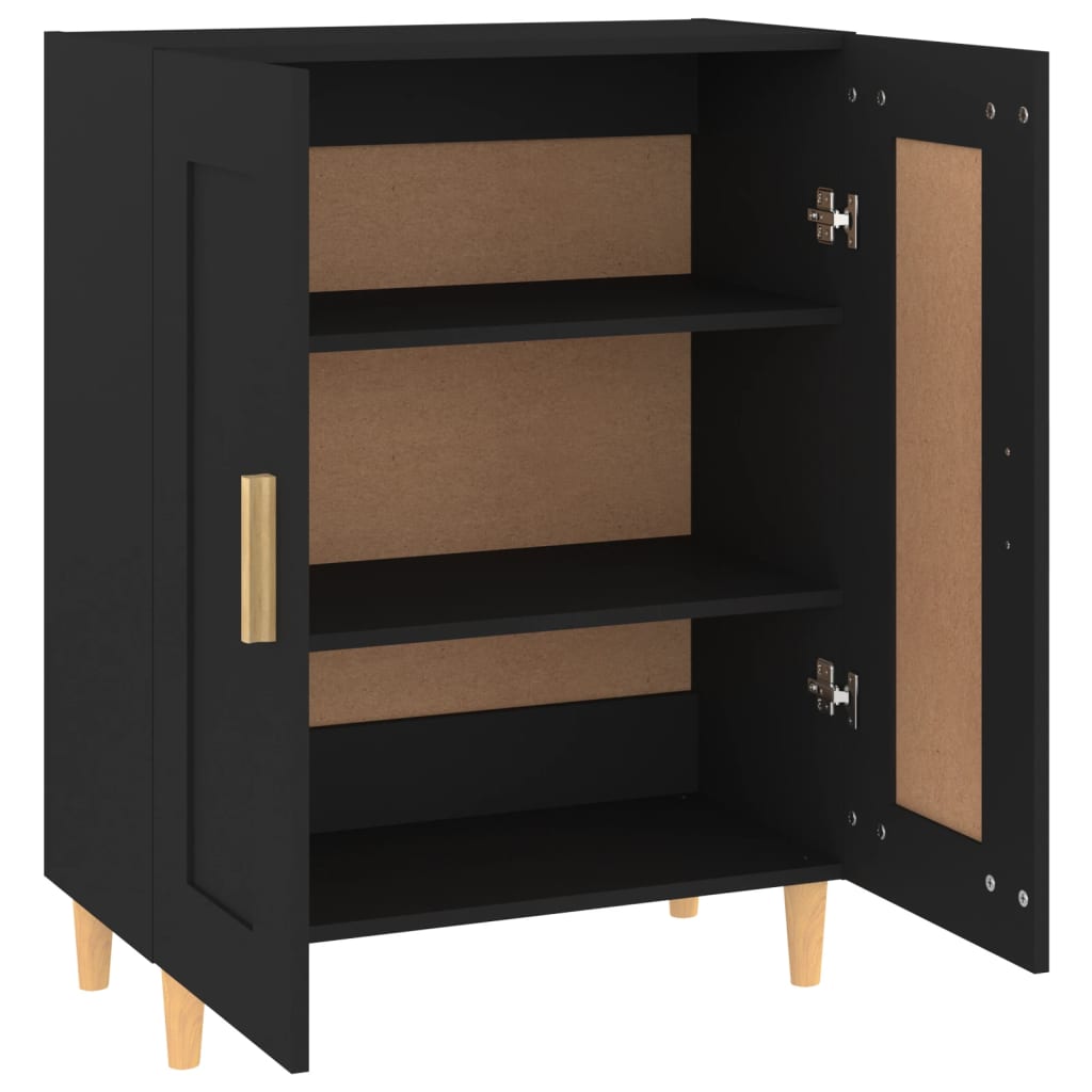 Sideboard Schwarz 69,5x34x90 cm Holzwerkstoff