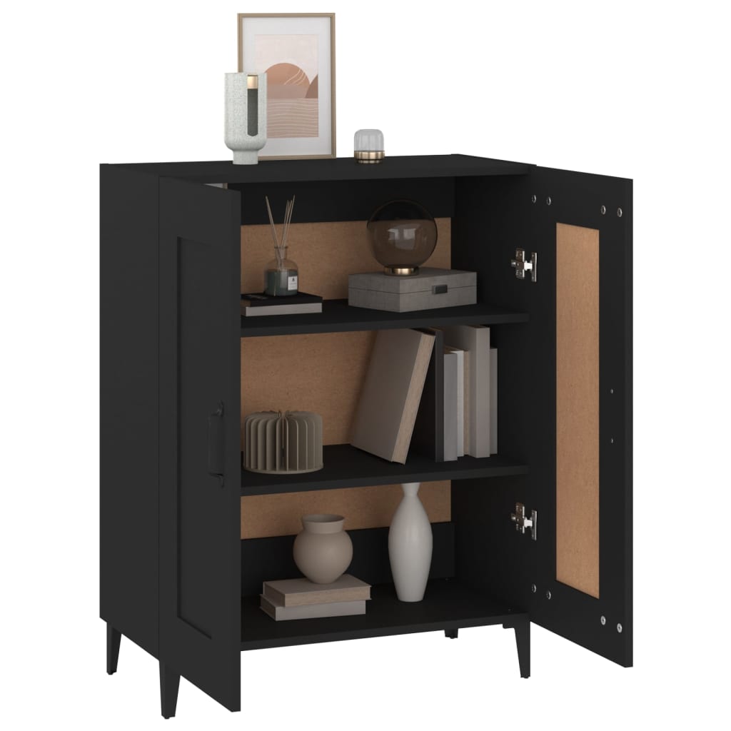 Sideboard Schwarz 69,5x34x90 cm Holzwerkstoff