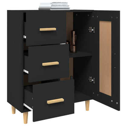 Sideboard Schwarz 69,5x34x90 cm Holzwerkstoff