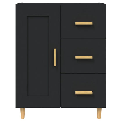 Sideboard Schwarz 69,5x34x90 cm Holzwerkstoff