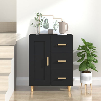 Sideboard Schwarz 69,5x34x90 cm Holzwerkstoff