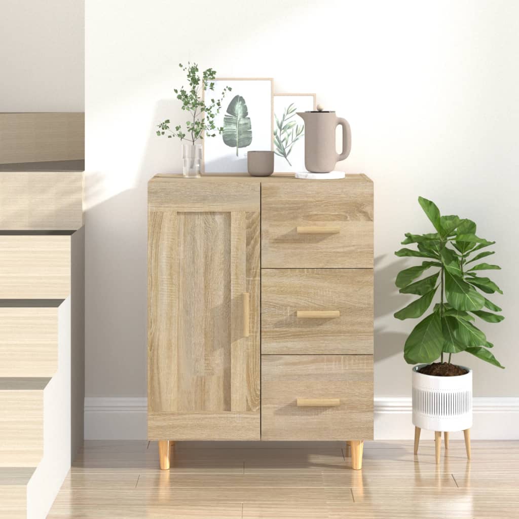 Sideboard Sonoma-Eiche 69,5x34x90 cm Holzwerkstoff