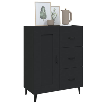 Sideboard Schwarz 69,5x34x90 cm Holzwerkstoff