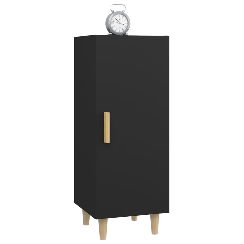 Sideboard Schwarz 34,5x34x90 cm Holzwerkstoff