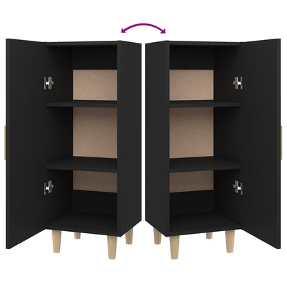 Sideboard Schwarz 34,5x34x90 cm Holzwerkstoff