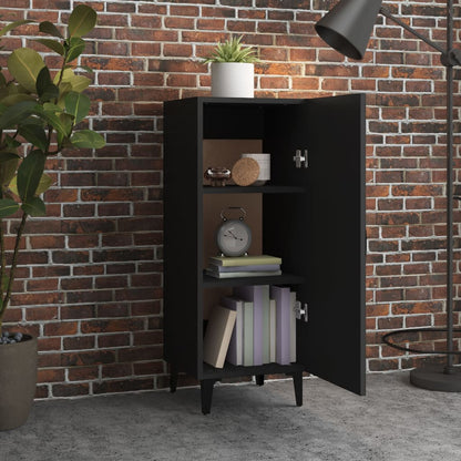 Sideboard Schwarz 34,5x34x90 cm Holzwerkstoff