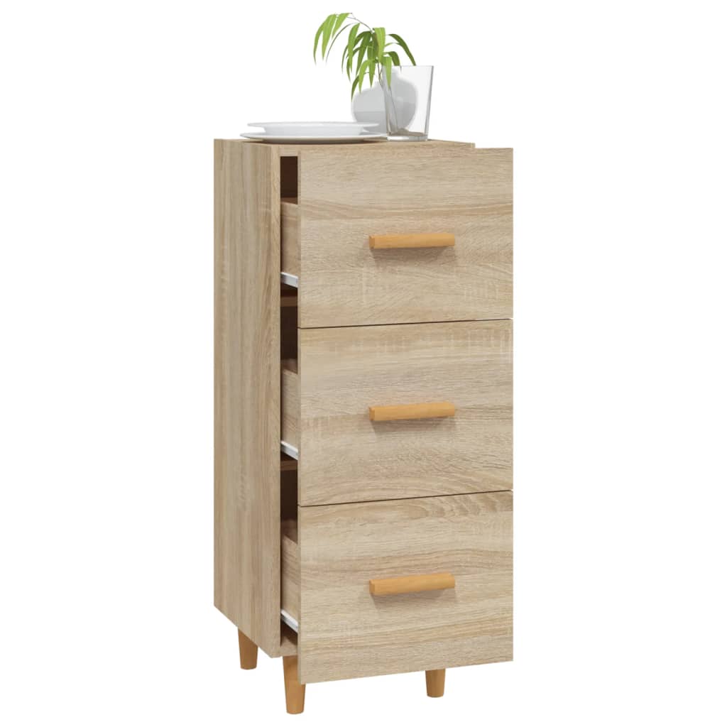 Sideboard Sonoma-Eiche 34,5x34x90 cm Holzwerkstoff