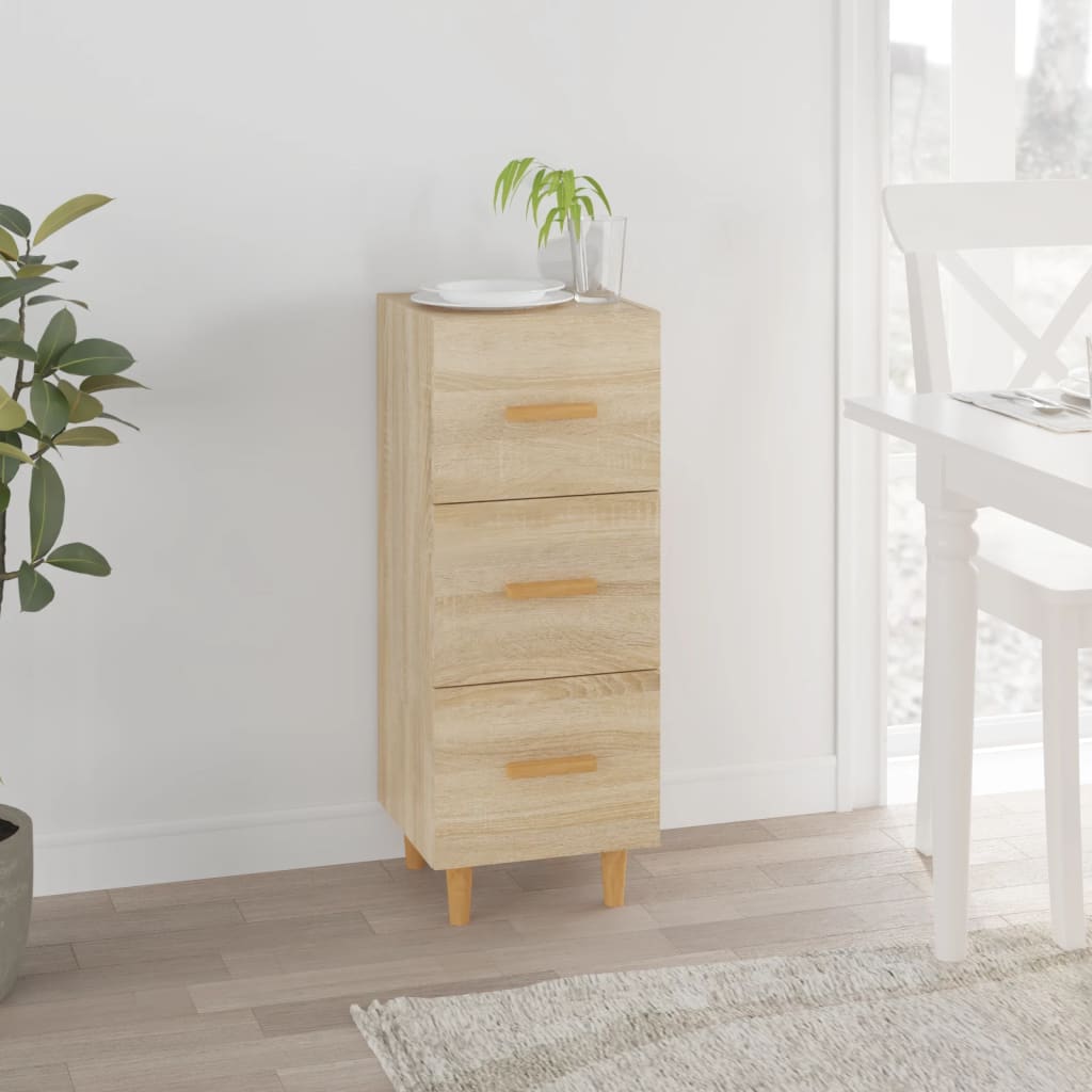 Sideboard Sonoma-Eiche 34,5x34x90 cm Holzwerkstoff